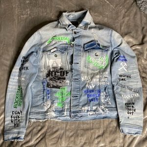 Rockstar Painted Jean Jacket